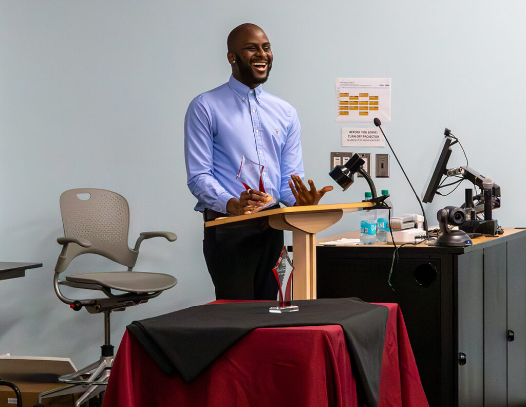Honoree Daniel Noel at the awards ceremony November 8, 2024